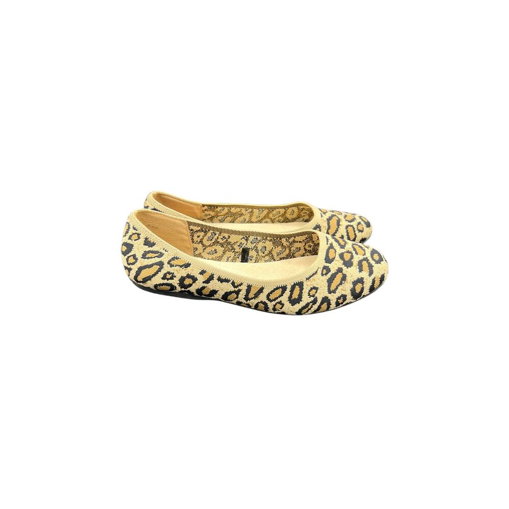 🐆 Animal Print Knit Ballet Flats Women’s 8.5W – Chic Neutral Leopard Style - Picture 4 of 7